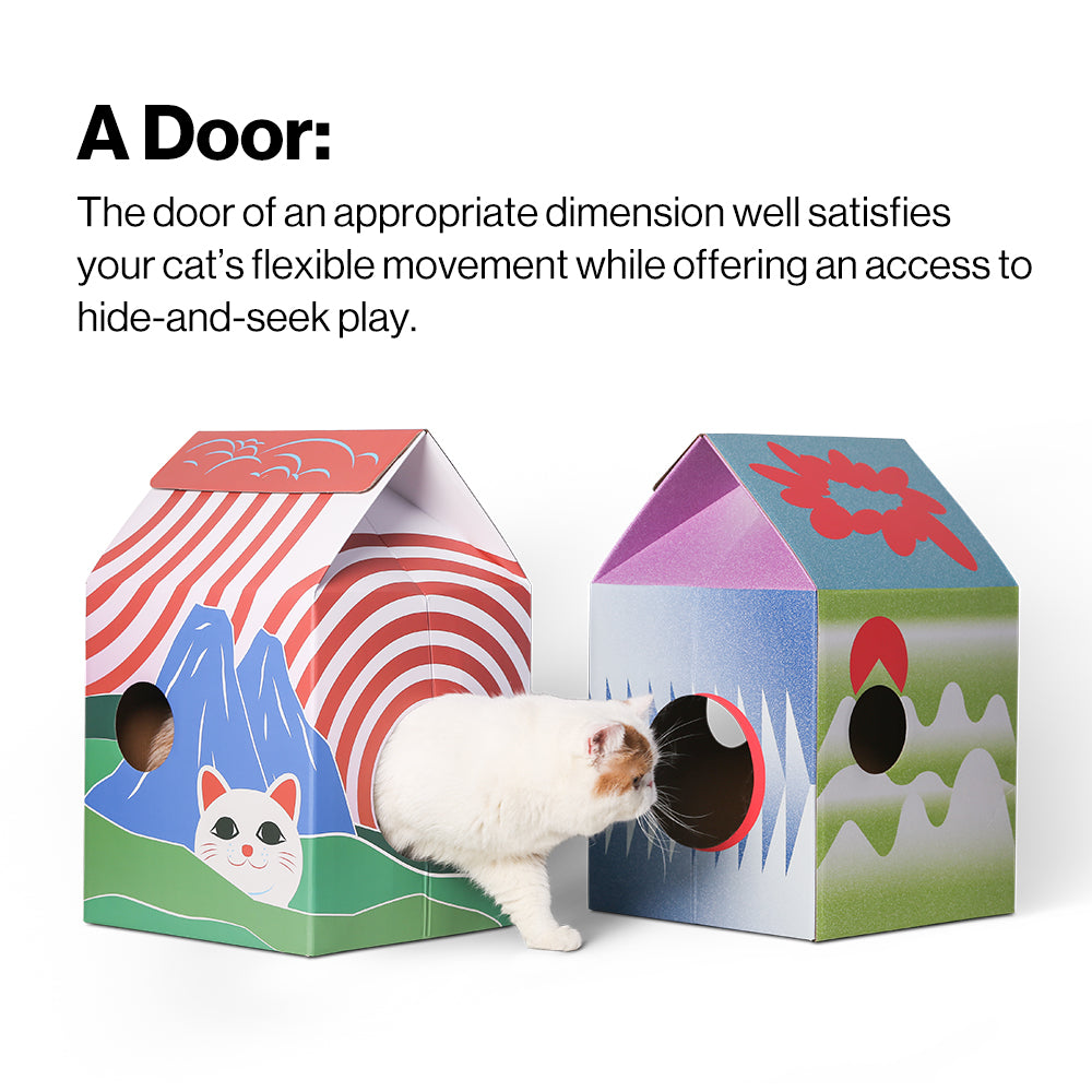 pidan Milk Carton Cat House – Fuji Mountain Edition – TEDDYBOB
