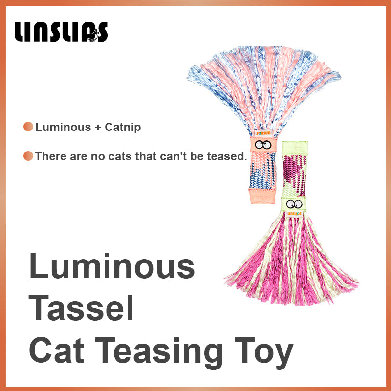 LINSLINS LUMINOUS TASSEL CAT TEASING TOY